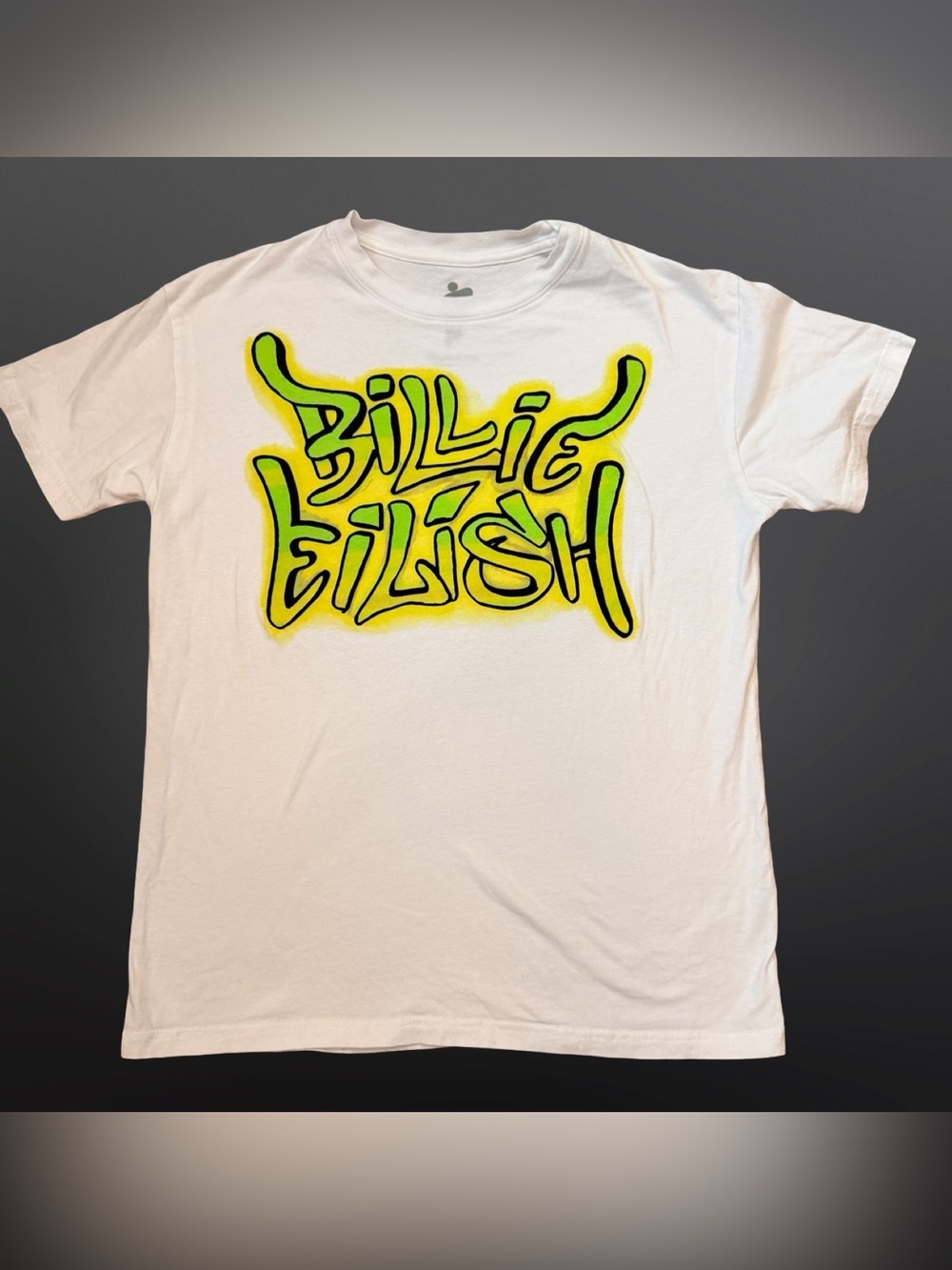 Billie Eilish Official Graffiti Graphic Tee White Size M